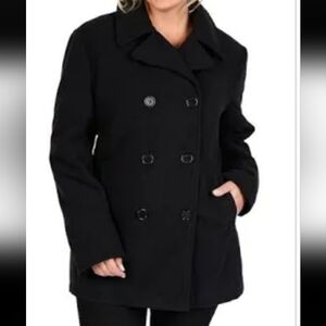 St. John's Bay Women's Classic Wool And Cashmere Pea Coat